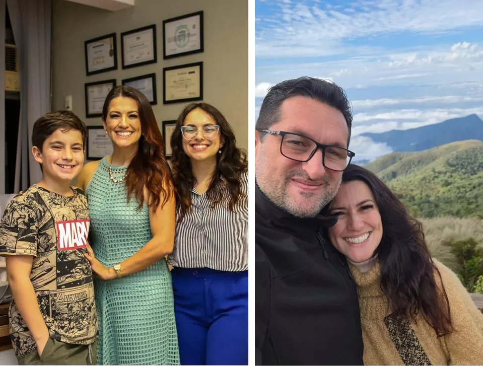 Magna Marinho com a família, celebrando conquistas que vão além dos negócios